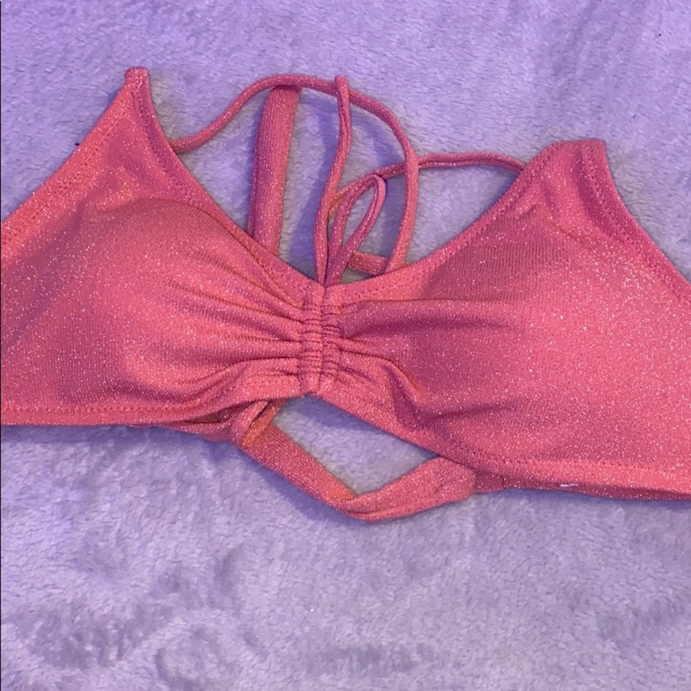 fashion nova pink bikini top